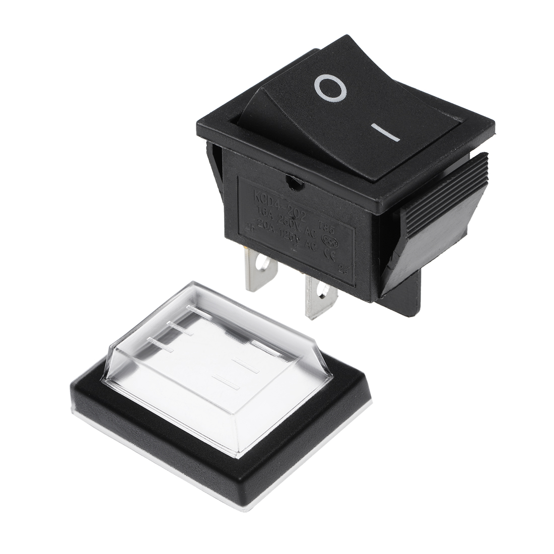 Uxcell Boat Rocker Switch W Waterproof Case Black Toggle Switch for ...