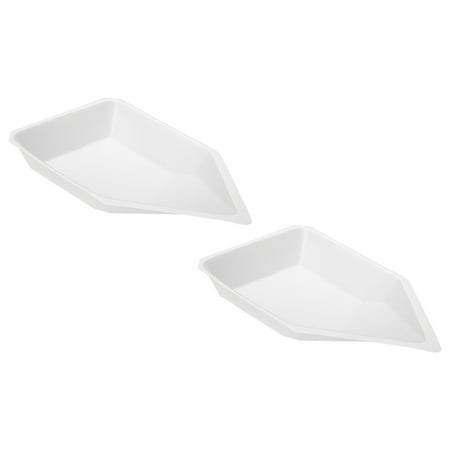 Uxcell Boat-Shaped Weigh Boats Large Disposable Powder Dispenser, White 2 Pack