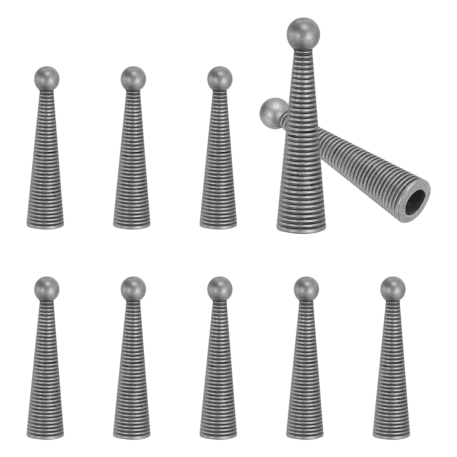 Bolo Tips Uxcell Bolo Tie Tips, 10Pcs 1.4 Inch Long Alloy Bolo Tie Supplies ...