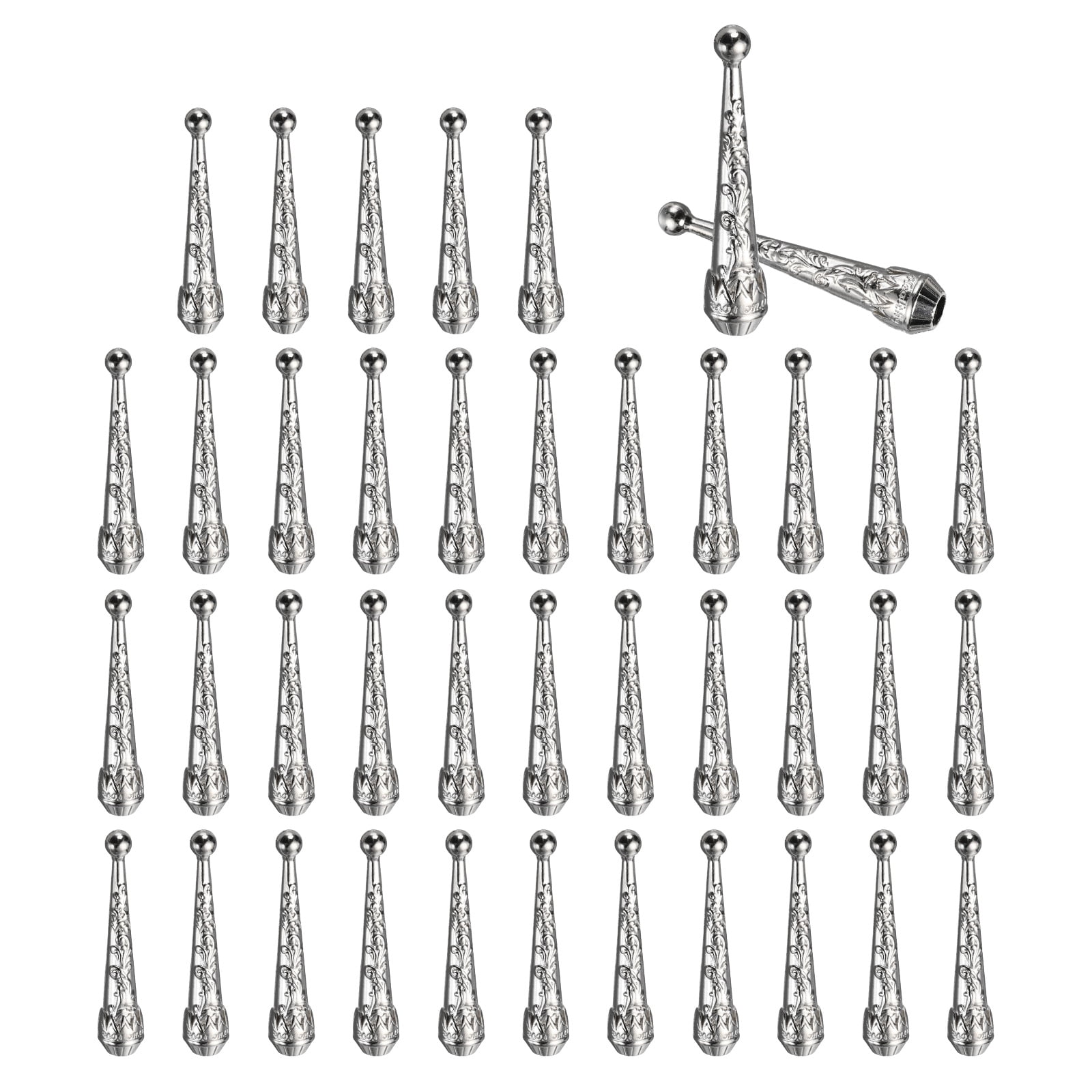 Bolo Tips Uxcell Bolo Tie Tips, 40Pcs 2 Inch Long Alloy Bolo Tie Supplies ...