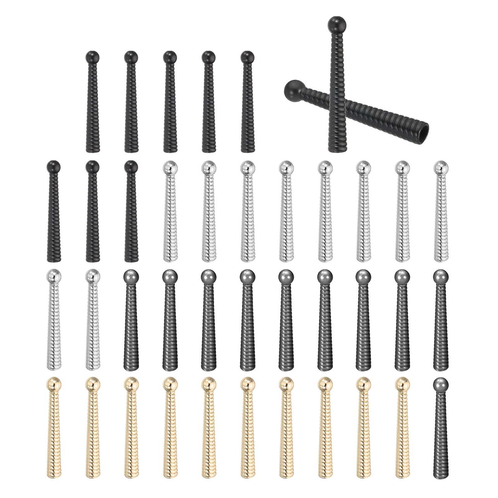 Bolo Tips Uxcell Bolo Tie Tips, 40Pcs 2 Inch Long Alloy Bolo Tie Supplies ...
