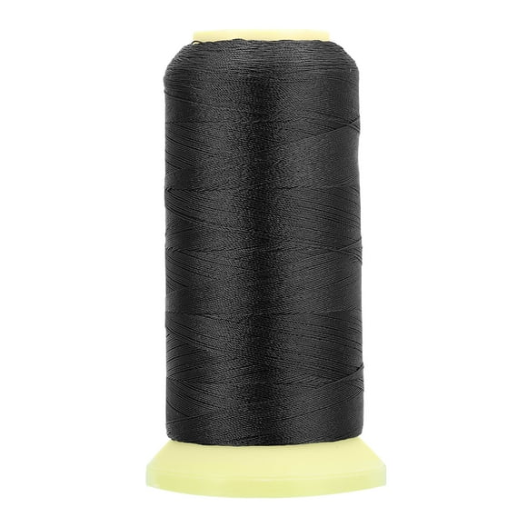 Uxcell Bonded Thread, 0.2 mm 1100 Yards Polyester Sewing Cord for Weave Bracelets Pendant Ropes Tassels, Black