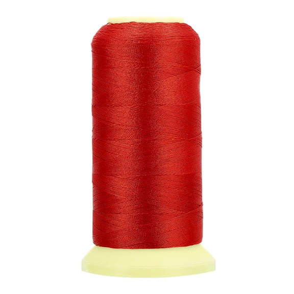 Uxcell Bonded Thread, 0.2 mm 1100 Yards Polyester Sewing Cord for Weave Bracelets Pendant Ropes Tassels, Red