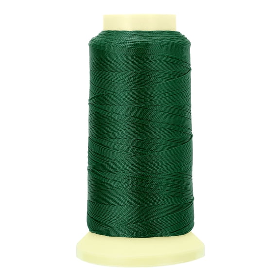 Uxcell Bonded Thread, 0.4 mm 550 Yards Polyester Sewing Cord for Weave Bracelets Pendant Ropes Tassels, Emerald Green