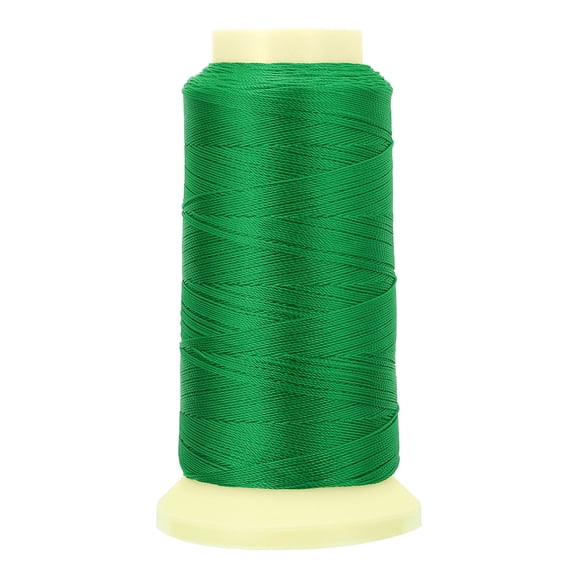 Uxcell Bonded Thread, 0.4 mm 550 Yards Polyester Sewing Cord for Weave Bracelets Pendant Ropes Tassels, Green