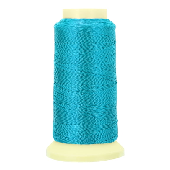Uxcell Bonded Thread, 0.4 mm 550 Yards Polyester Sewing Cord for Weave Bracelets Pendant Ropes Tassels, Light Blue