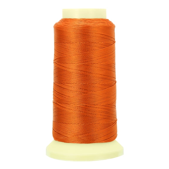 Uxcell Bonded Thread, 0.4 mm 550 Yards Polyester Sewing Cord for Weave Bracelets Pendant Ropes Tassels, Orange