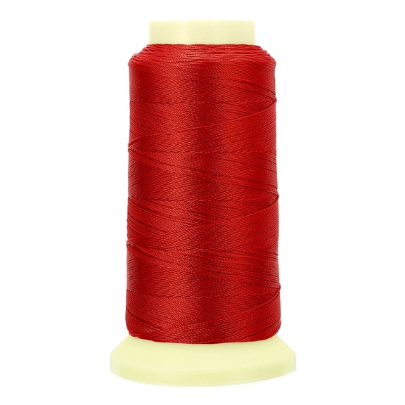 Uxcell Bonded Thread, 0.4 mm 550 Yards Polyester Sewing Cord for Weave Bracelets Pendant Ropes Tassels, Red