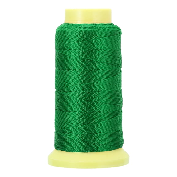 Uxcell Bonded Thread, Polyester Sewing Cord for Weave Bracelet Pendant Ropes Macrame Bookbinding DIY Craft Green
