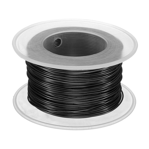 Uxcell Bonsai Wire Anodized Aluminum Training Wire Roll 0.8mm 98ft Black