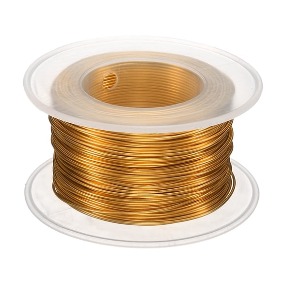 Uxcell Bonsai Wire Anodized Aluminum Training Wire Roll 0.8mm 98ft Golden