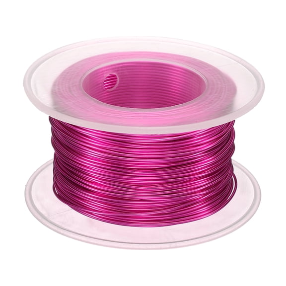 Uxcell Bonsai Wire Anodized Aluminum Training Wire Roll 0.8mm 98ft Rose Red