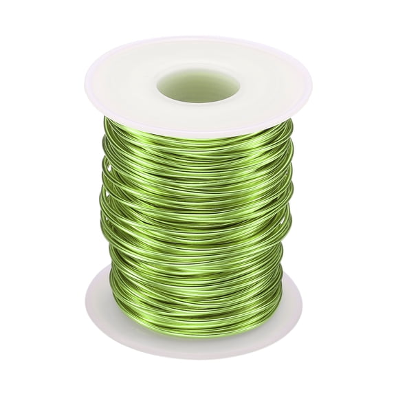 Uxcell Bonsai Wire Anodized Aluminum Training Wire Roll 1.5mm 98ft Grass Green