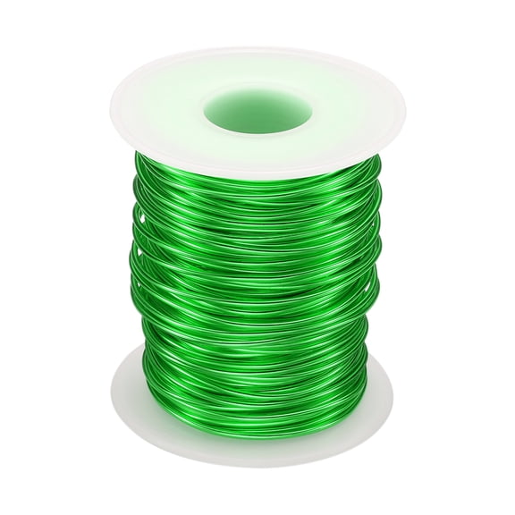 Uxcell Bonsai Wire Anodized Aluminum Training Wire Roll 1.5mm 98ft Green