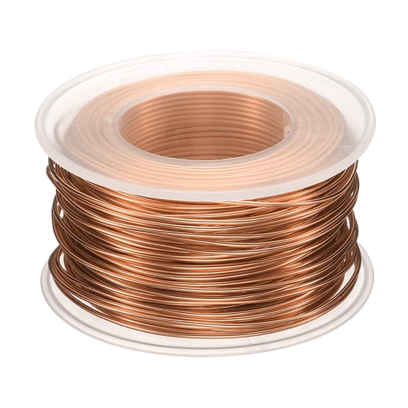 Uxcell Bonsai Wire Anodized Aluminum Training Wire Roll 1.5mm 98ft Rose Gold