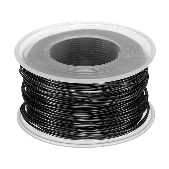 Uxcell Bonsai Wire Anodized Aluminum Training Wire Roll 1mm 98ft Black