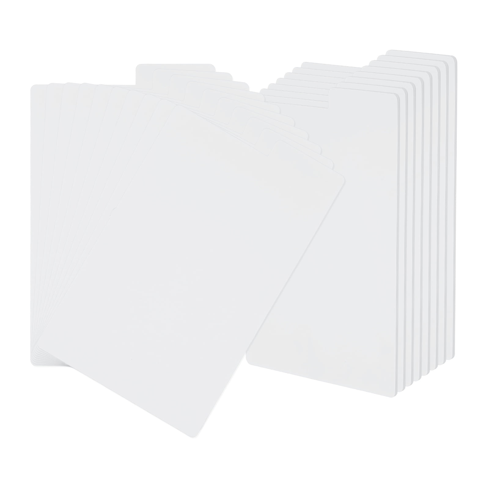Uxcell Book Dividers with Tab, 11.3x7.3" White Plastic Book Binder ...