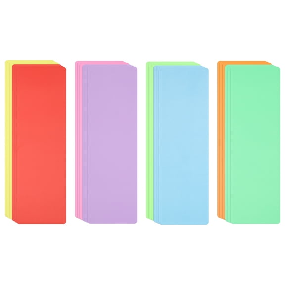 Uxcell Book Dividers with Tab, 11.8x3.9" Multicolor Plastic Book Binder Index Card Files Dividers Separator with Sticker on for Storage Box Drawer Magazines Album, 24Pcs