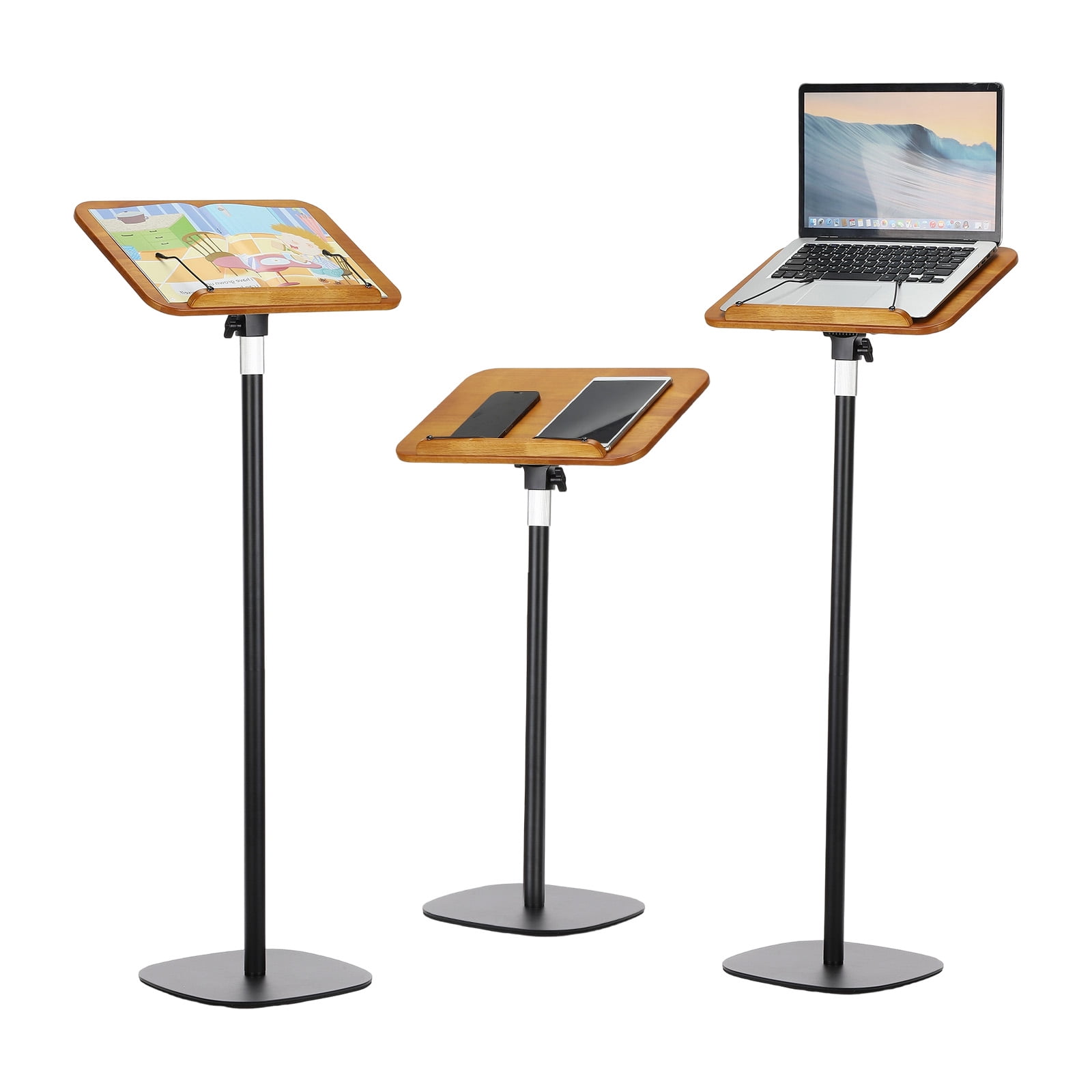 Uxcell Book Stand for Reading, Height Adjustable Floor Stand with Page ...