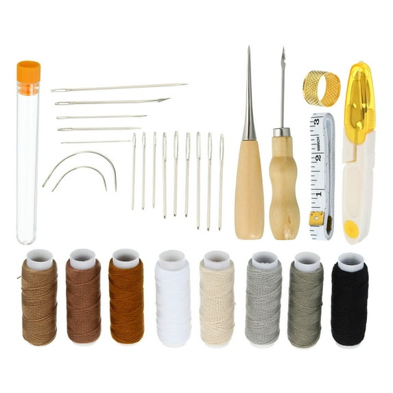 Uxcell Bookbinding Kit Bookbinding Supplies Hand Book Binding Tool, 30 Pieces