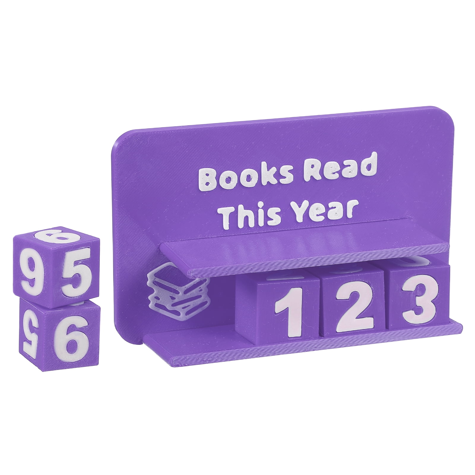 Uxcell Books Read This Year Tracker, 3D Reading Challenge Counter Sign ...