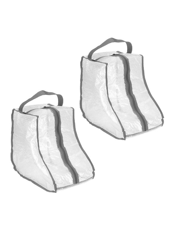 Boot Storage Bags [2-Pack] - Portable Short Boot Carry Bags for Travel & Daily Use - [Gray]