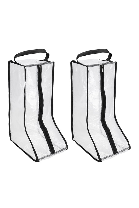 Boot Storage Bags [2-Pack] - Portable Tall Boot Carry Bags for Travel & Daily Use - [Black]