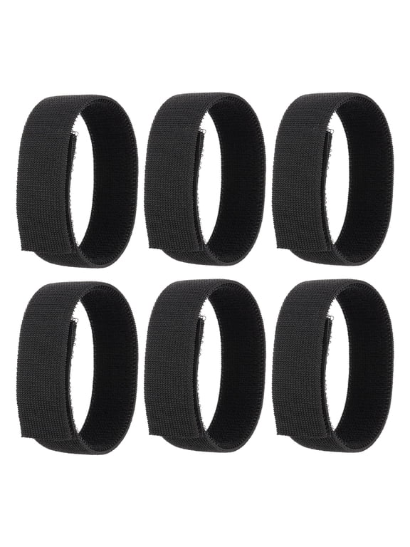 Boot Straps, Boot Elastic Ankle Straps Band Hook and Loop Black 12"
