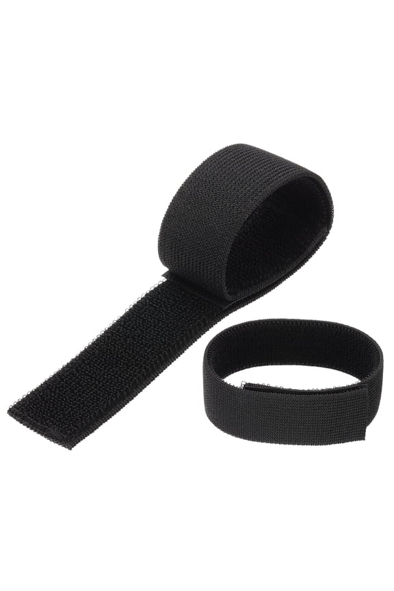 Boot Straps, Boot Elastic Ankle Strap Bands Hook and Loop Black 14"