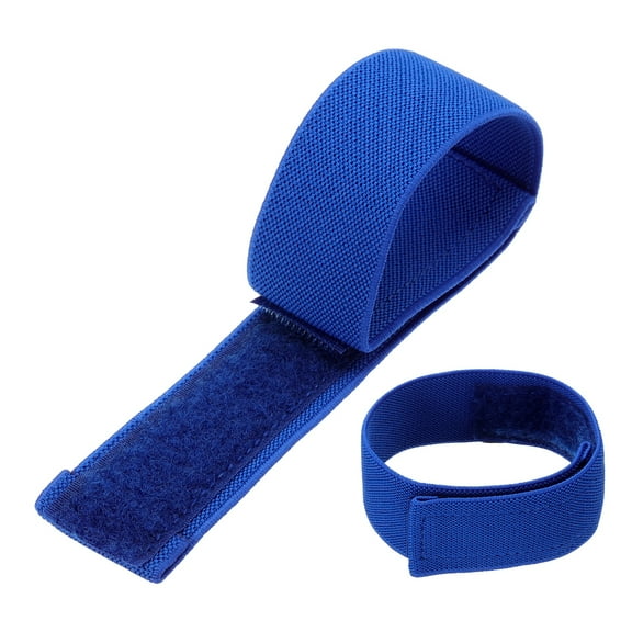 Uxcell Boot Straps, Boot Elastic Ankle Strap Bands Hook and Loop Blue 14"