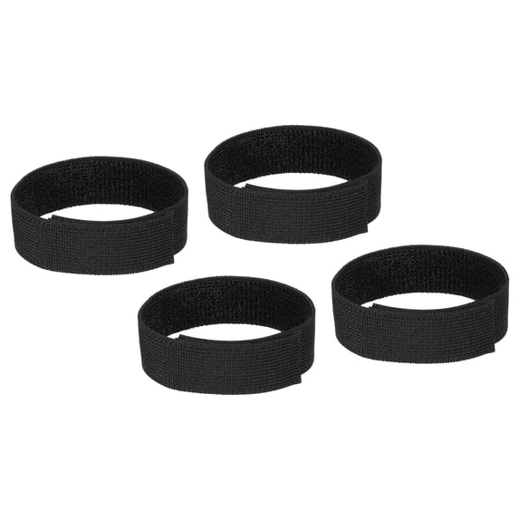 Uxcell Boot Straps 4 Pack Elastic Ankle Straps Pants Leg Bands Black 12"