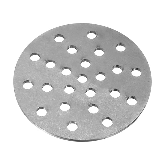 Uxcell Bottom Fire Grate 5.5" Round BBQ Grill Grate Replacement High Heat Charcoal Plate Steel Plate Grilling Accessories for Grilling/Barbecue/Stove