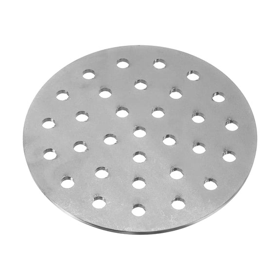 Uxcell Bottom Fire Grate 7" Round BBQ Grill Grate Replacement High Heat Charcoal Plate Steel Plate Grilling Accessories for Grilling/Barbecue/Stove