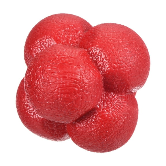 Uxcell Bounce Reaction Balls, Coordination Training Ball Agility Trainer TPR High Difficulty, Red