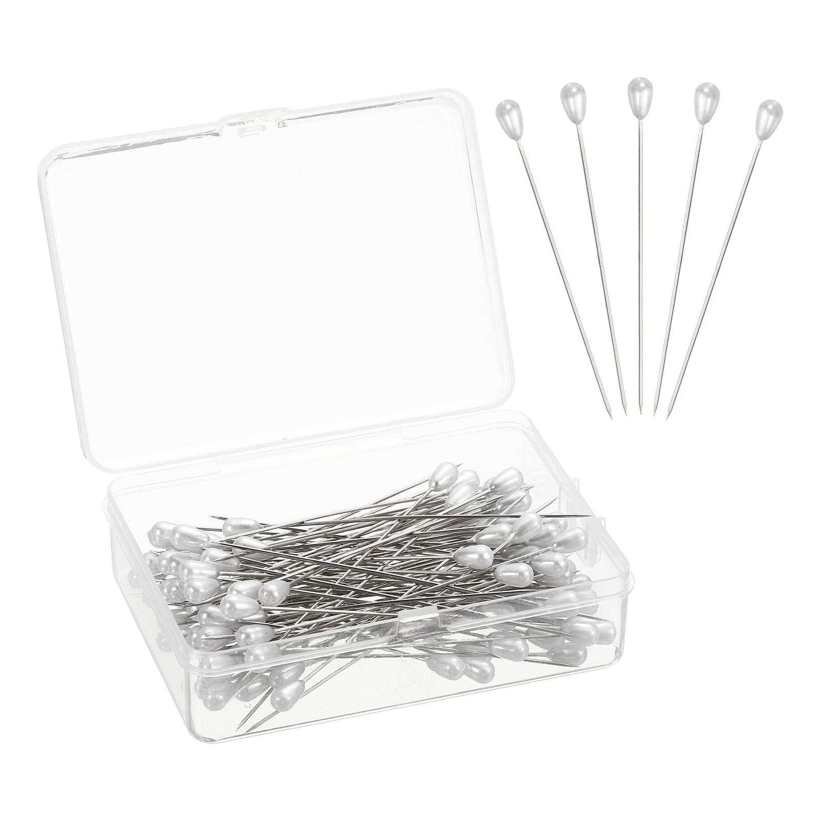Uxcell Bouquet Pins 200 Pack Corsage Pins Flower Pins Straight Pins,5x75mm