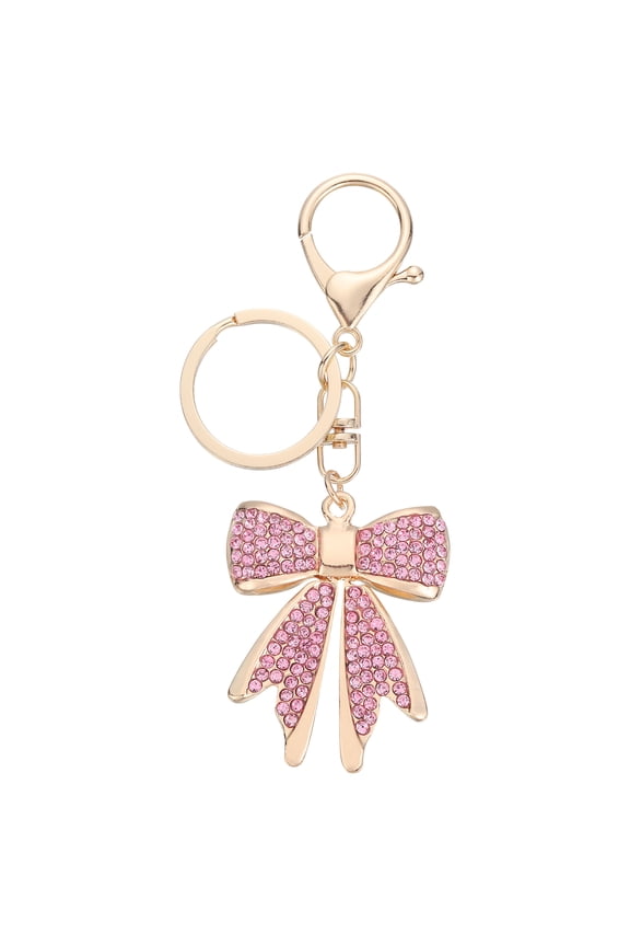 Bow Keychain Keychains, Pendant Key Chain Keyring Bags Charm Backpack, Pink