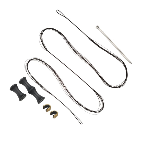 Uxcell 46.06" Archery Bow String Replacement 12 Strands for Recurve Longbow Black