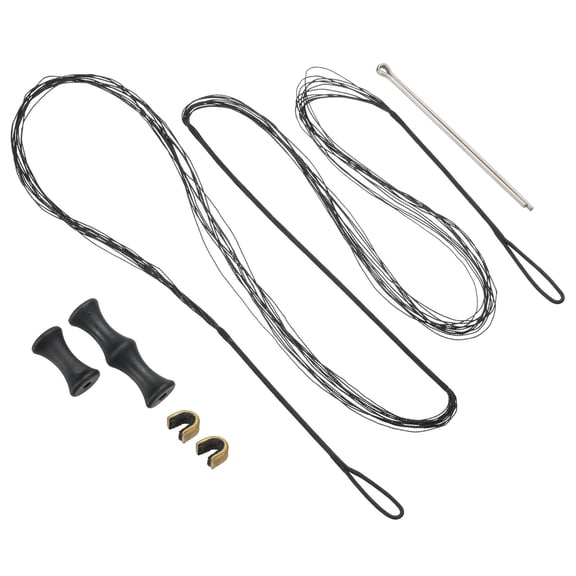 Uxcell 56.69" Archery Bow String Replacement 12 Strands for Recurve Longbow Black