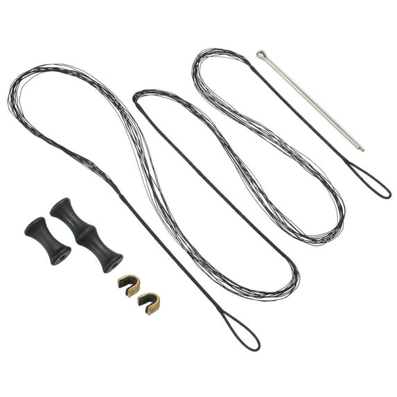 Uxcell 62.99" Archery Bow String Replacement 12 Strands for Recurve Longbow Black