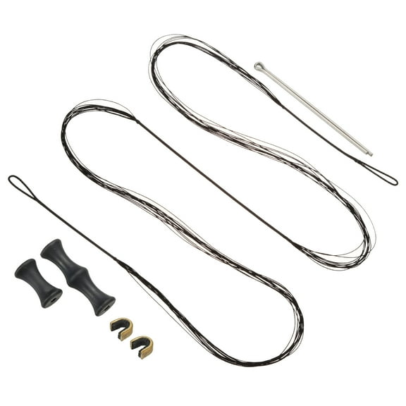Uxcell 70.08" Archery Bow String Replacement 12 Strands for Recurve Longbow Black