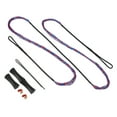 thumbnail image 1 of Uxcell Bow String Replacement with 2 Pcs Brass Nocks 1 Set of Silicone Finger Tab for Traditional Long Bow Recurve Bow Strings Red-Blue AMO 66", 1 of 7