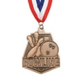 thumbnail image 1 of Uxcell Bowling Games Embossing Award Medals with Winner Medals Silver Bronze Prizes for Competitions Sports Copper, 1 of 7