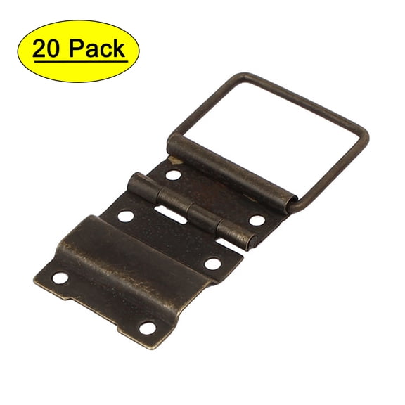 Uxcell Box Case Retro Style Positioning Support Hinges Bronze Tone 44mmx30mm 20pcs