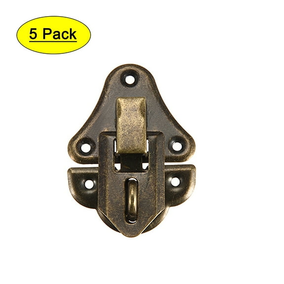 Uxcell Box Latch, Small Size Hasp Cases Catch w Screws 5Pcs