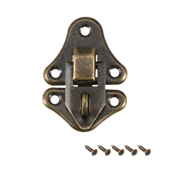 Uxcell Box Latch, Small Size Hasp Cases Catch w Screws 8Pcs