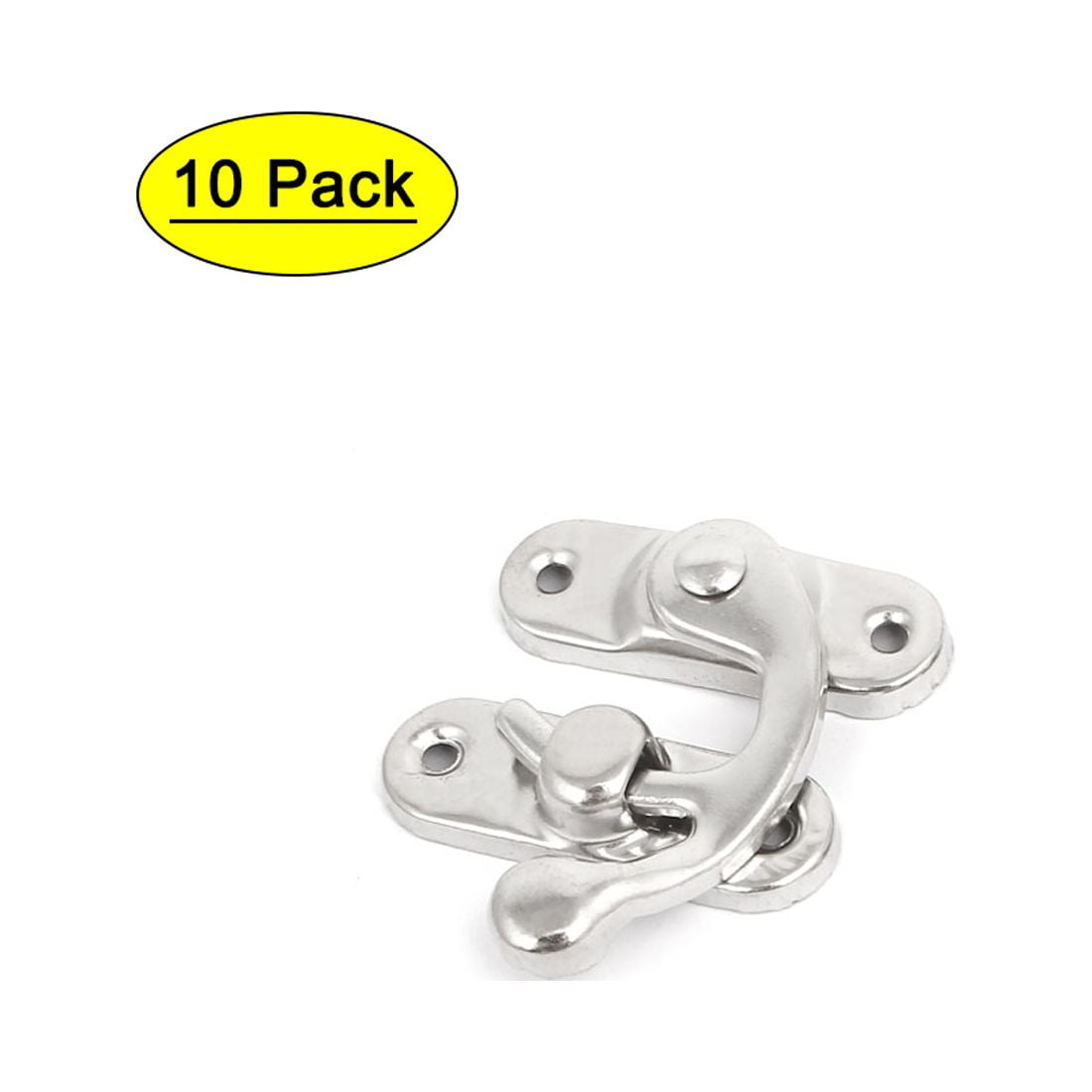 Uxcell Box Lock Buckle Right Swing Arm Clasp Latches Toggle Hasp Silver