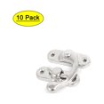 thumbnail image 1 of Uxcell Box Lock Buckle Right Swing Arm Clasp Metal Latches Toggle Hasp Silver Tone 10pcs, 1 of 4