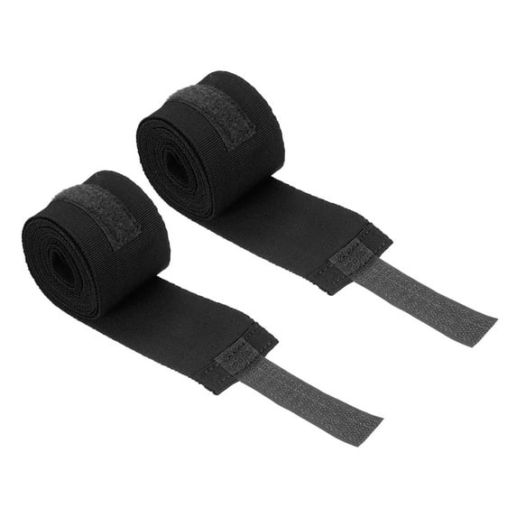 Uxcell Boxing Hand Wraps 118" Length Martial Arts Fist Bandages,, Black 2 Pack