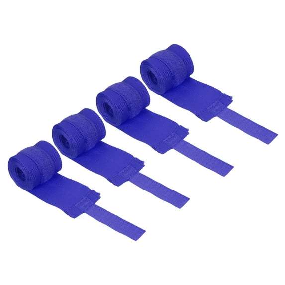 Uxcell Boxing Hand Wraps 59" Length Elastic Martial Arts Fist Bandages for Kickboxing, Blue 4 Pack