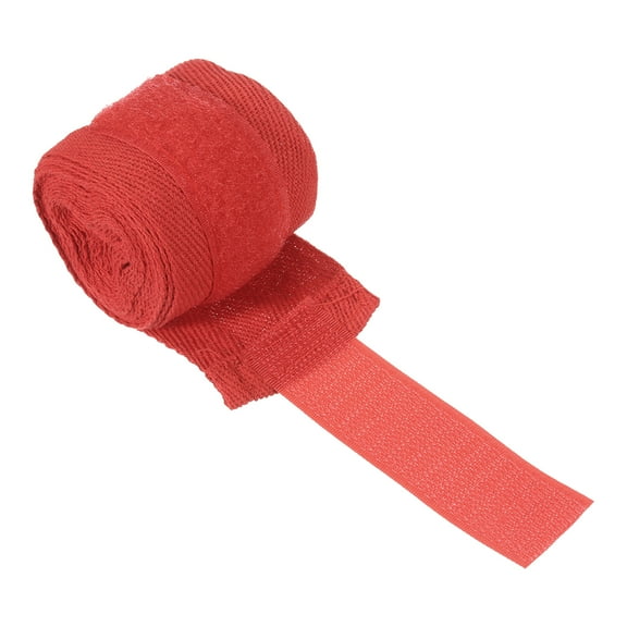 Uxcell Boxing Hand Wraps, 98 Inch Elastic Boxing Wraps Cotton Fist Mitts Wrist Straps Protection, Red